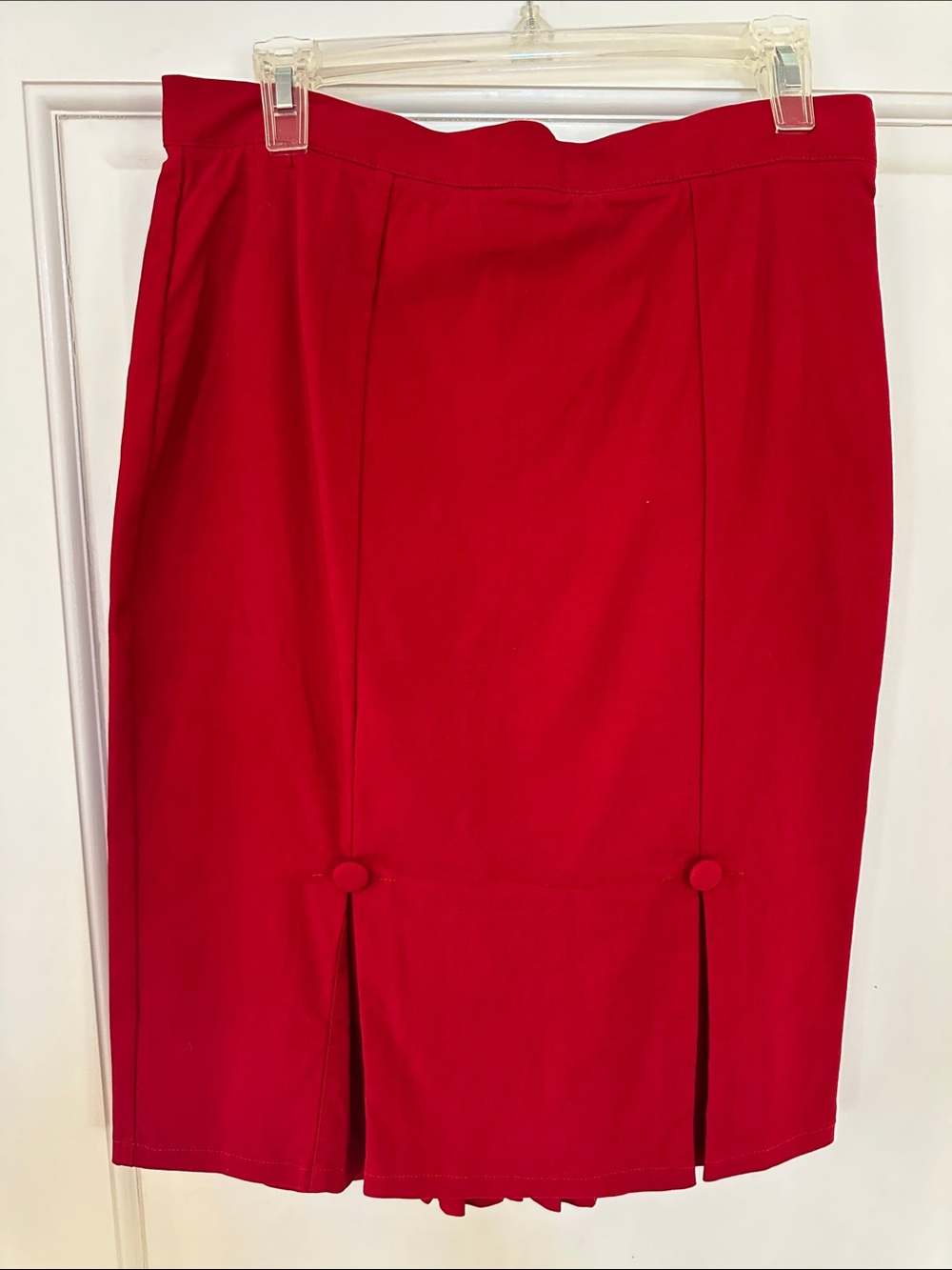 NWT Voodoo Vixen Wiggle Pencil Skirt | Front Button Tabs and Back Fan Pleat XL